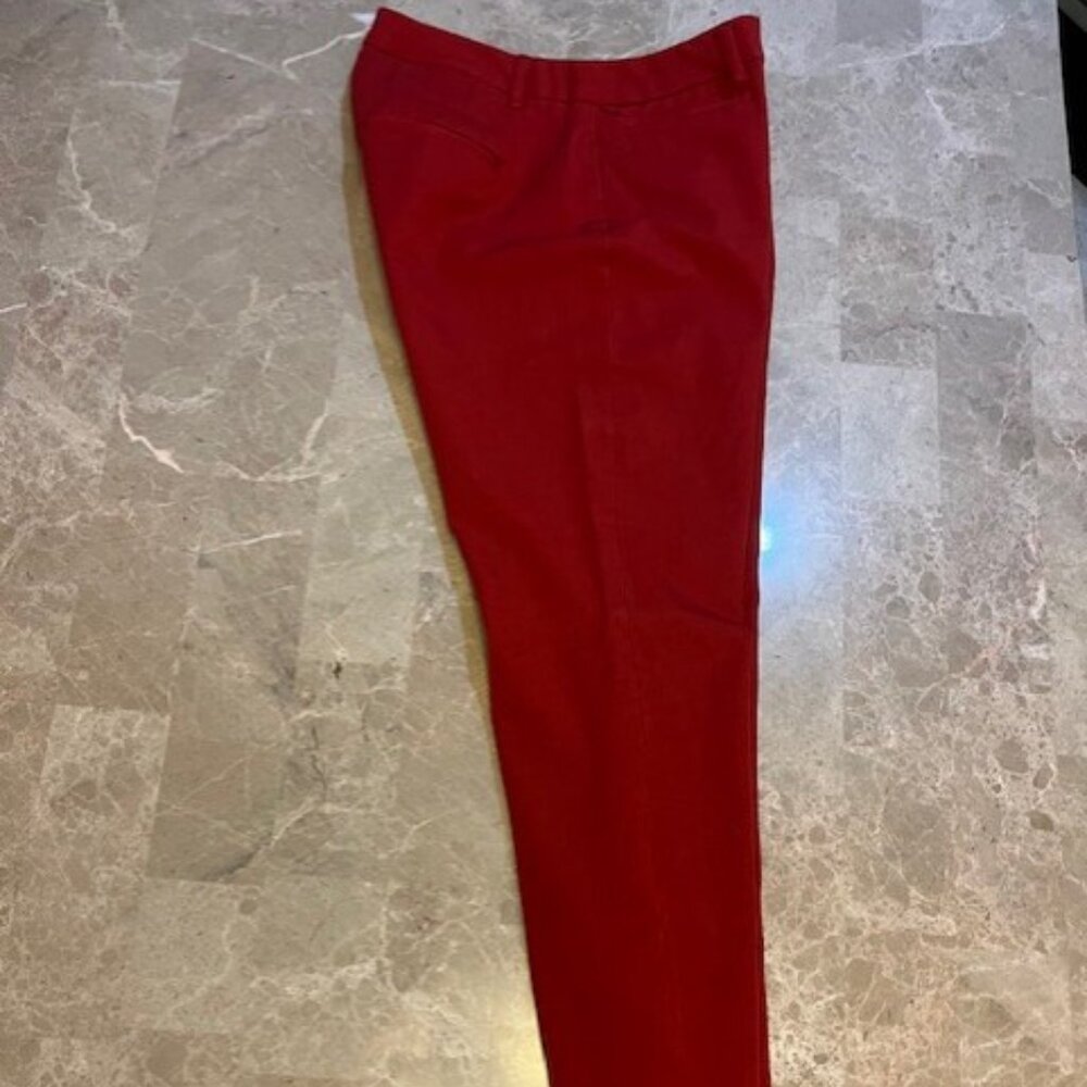 WHBM red The Slim stretch ankle pant 8